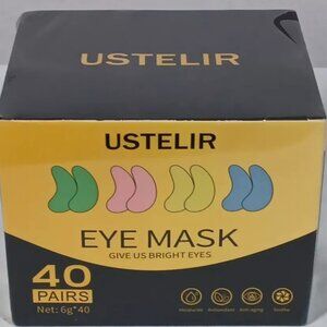 USTELIR Eye Mask Set Under Eye Patches 40 Pairs Eye Treatment Alcohol Free Vegan